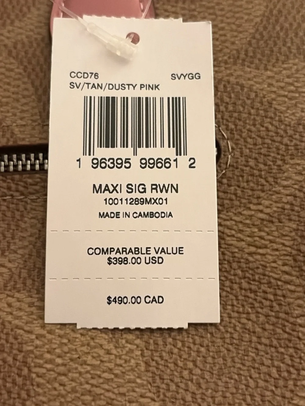 COACH Rowan Satchel Bag In Maxi Signature Canvas. - Picture 7 of 8